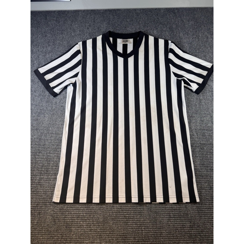 Dicks Sporting Goods Adult XL Black White‎ Striped Shirt Workwear A37